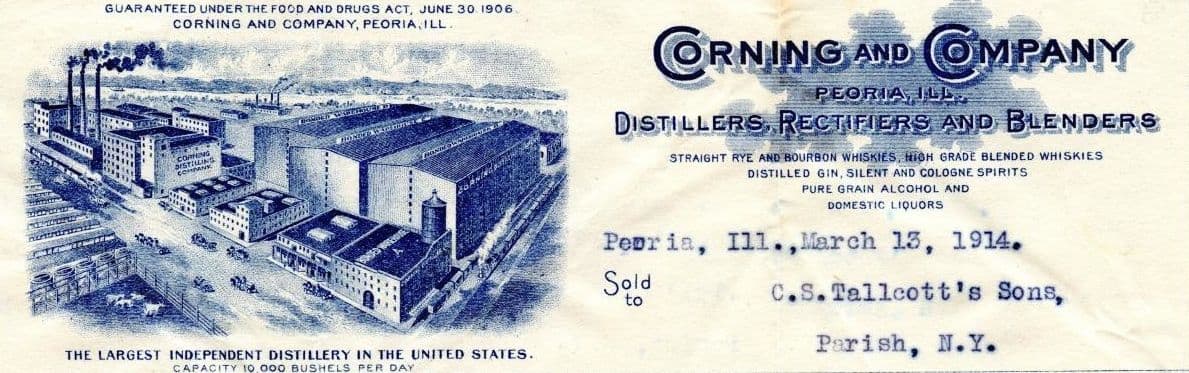 Company letterhead · Peoria, 1914